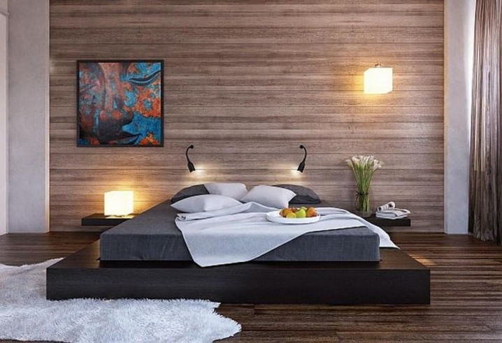 Những phòng ngủ hiện đại với thiết kế sàn gỗ