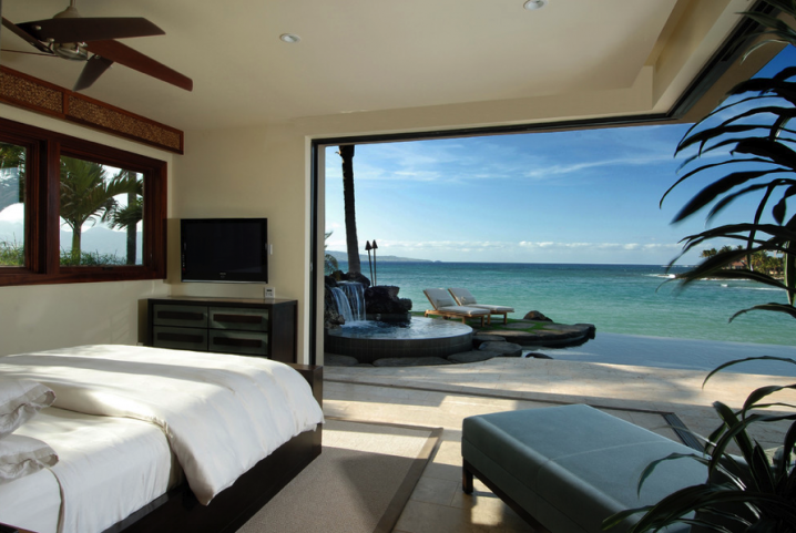 Phòng ngủ đẹp cho căn hộ cạnh bờ biển
