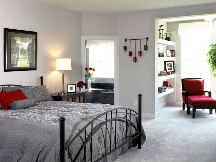 Những phòng ngủ hiện đại với thiết kế màu xám và trắng
