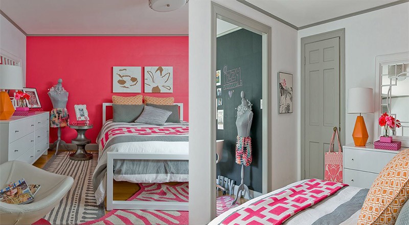 Kết hợp tinh tế giữa hai gam màu hồng xám