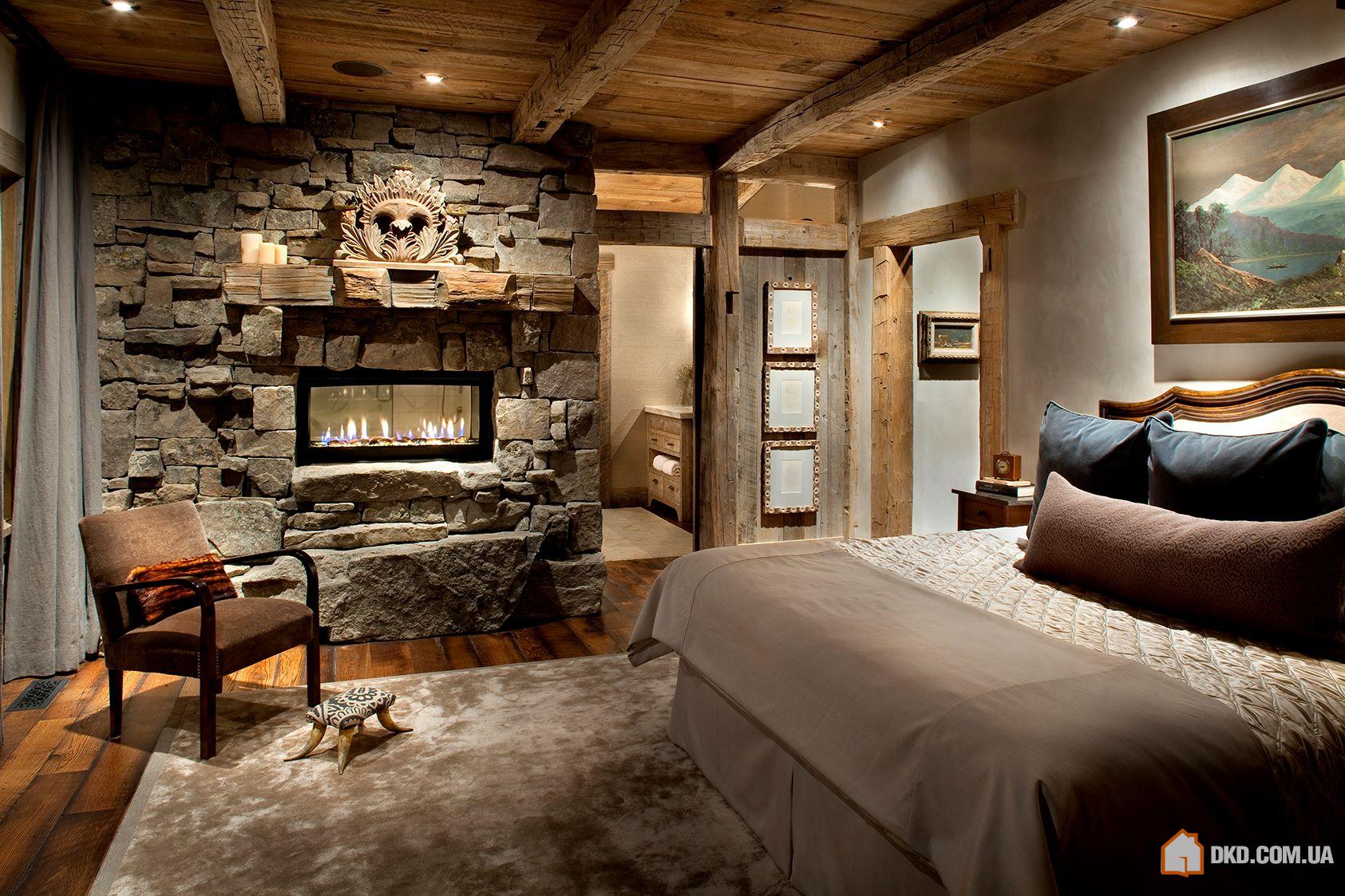 Phòng ngủ với chủ đề gỗ 