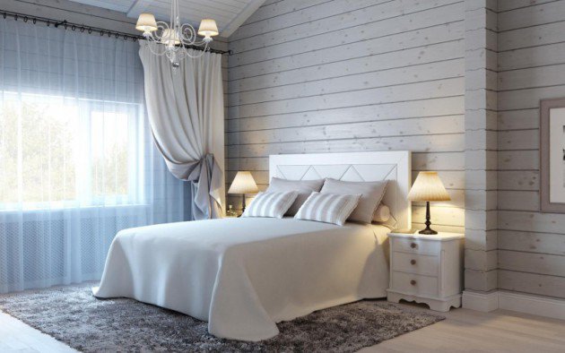 Tường gỗ độc đáo cho phòng ngủ trang nhã