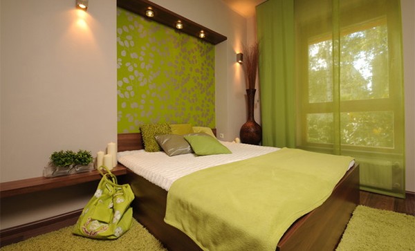 Phòng ngủ dịu mát với màu chanh