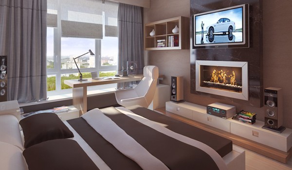 Phòng ngủ khác sạn mini trong nhà