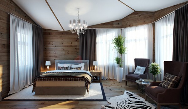 Phòng ngủ khác sạn mini trong nhà