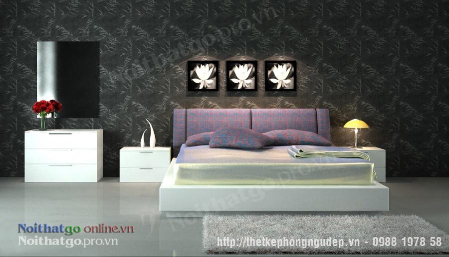 Sử dụng tấm ván đầu giường cho phòng ngủ đẹp